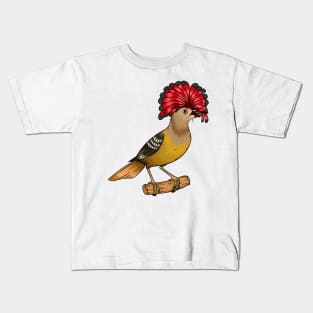 Royal flycatcher bird cartoon illustration Kids T-Shirt